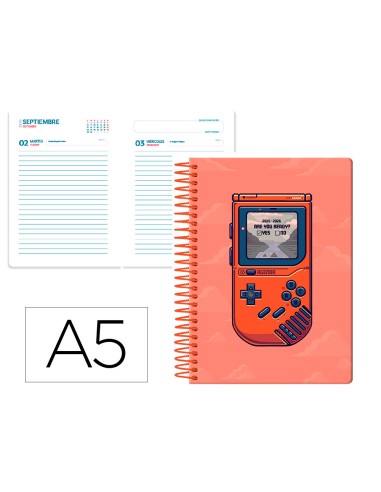 Agenda escolar liderpapel 25-26 espiral game on...