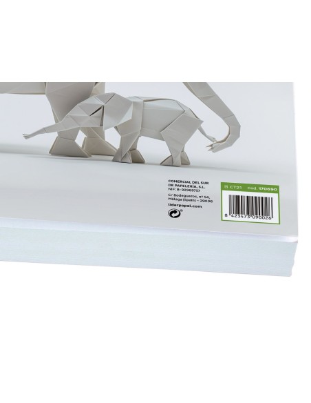 Cartulina liderpapel a4 240g/m2 blanco paquete de 100 hojas
