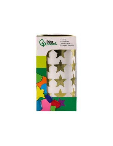 Gomets liderpapel autoadhesivo estrellas...