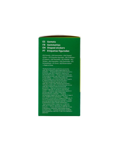 Gomets liderpapel autoadhesivo estrellas doradas 20 mm 1500 unidades en caja de carton