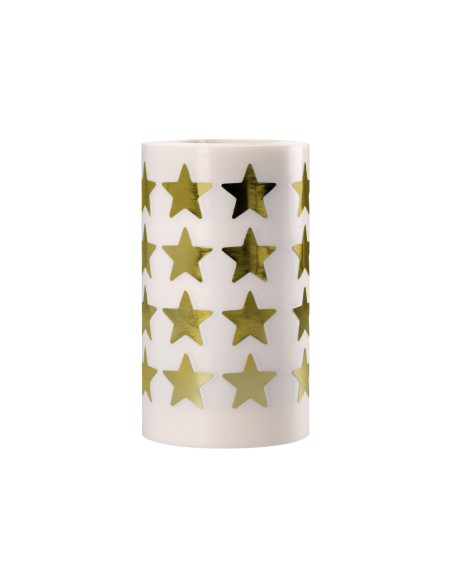 Gomets liderpapel autoadhesivo estrellas doradas 20 mm 1500 unidades en caja de carton