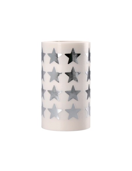 Gomets liderpapel autoadhesivo estrellas plateadas 20 mm 1500 unidades en caja de carton