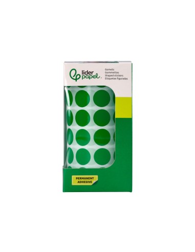 Gomets liderpapel autoadhesivo circulos 15 mm...
