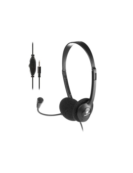 Auricular ngs headset ms103 max con microfono y control de volumen longitud cable 1,5 m color negro