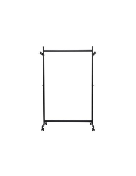 Perchero maul samba 10 colgadores caballete con ruedas color negro 116x508x1725 mm