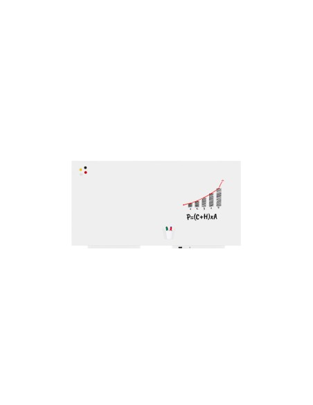 Pizarra blanca rocada skinwhiteboard pro lacada magnetica 100x150 cm