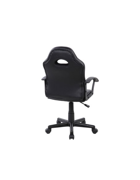 Silla rocada gaming con brazos fijos base nylon con ruedas similpiel negro/rojo 435x430x880-995 mm