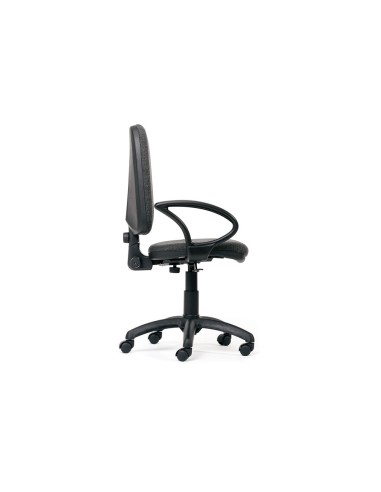 Silla rocada de oficina brazos fijos base nylon...