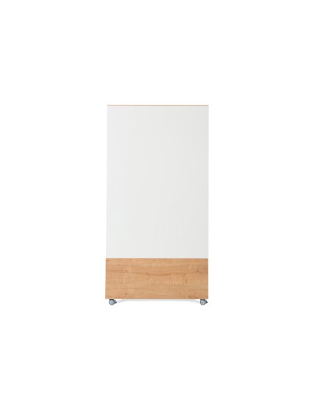 Pizarra blanca rocada skinwhiteboard pro serie naturas con tripode doble cara melamina 100x150 cm
