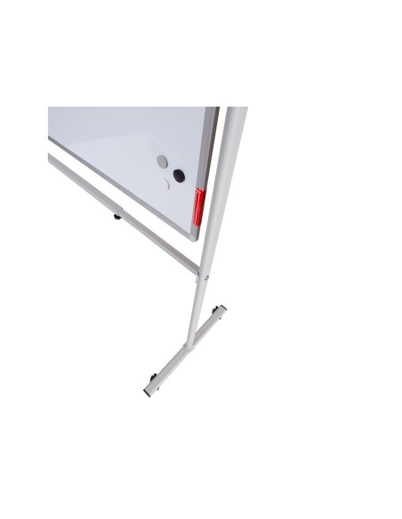 Pizarra blanca rocada volteable doble cara magnetica acero lacado 180x120 cm