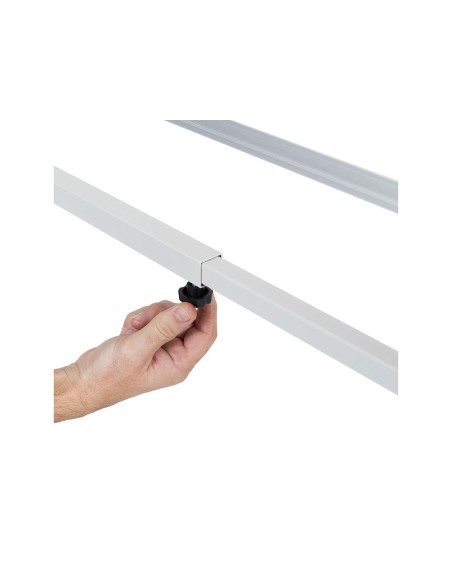 Pizarra blanca rocada volteable doble cara magnetica acero lacado 180x120 cm