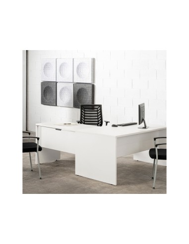 Mesa de oficina rocada work 2003ab02 gris/gris...