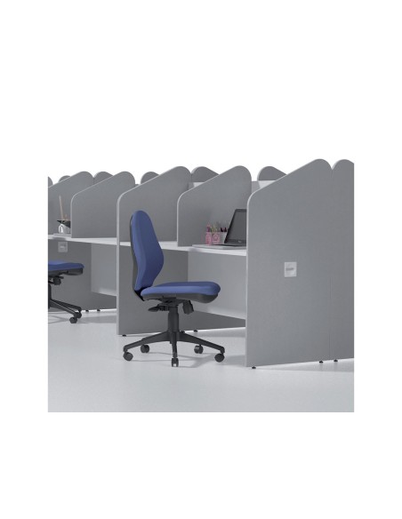 Mesa centro de llamadas rocada doble serie welcome 166x132x65 cm acabado an02 gris/gris