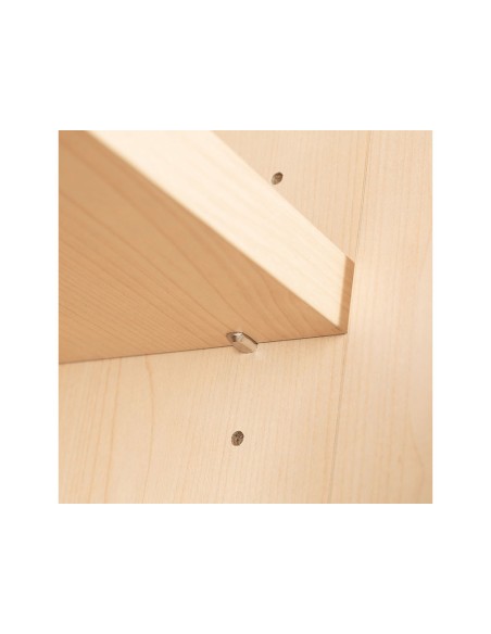 Armario rocada con dos puertas y un estante serie store 78x90x45 cm acabado gris/gris