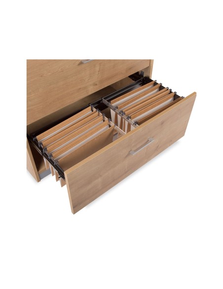 Armario rocada con dos cajones serie store 78x90x45 cm acabado aw04 blanco/blanco