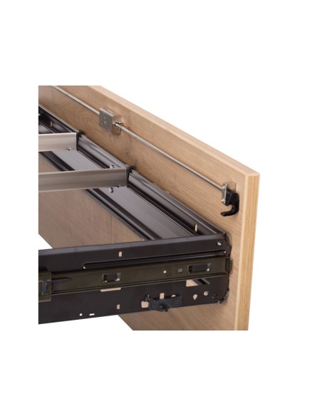 Armario rocada con dos cajones serie store 78x90x45 cm acabado an04 gris/blanco