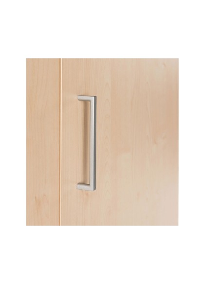 Armario rocada con cuatro estantes y dos puertas serie store 195x90x45 cm acabado an02 gris/gris
