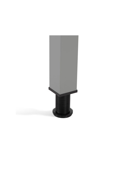 Mesa oficina rocada serie executive forma en l derecha 180x110 cm acabado gris/haya