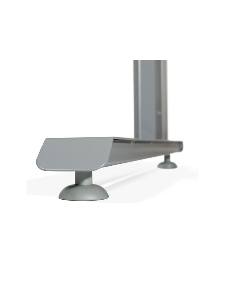 Mesa de oficina rocada metal 2001ac01 gris/haya 140x80 cm