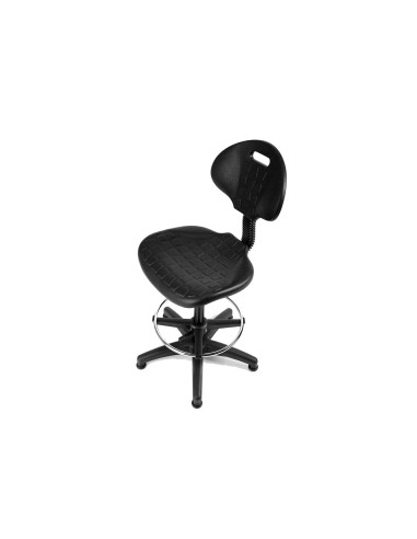 Taburete con respaldo rocada regulable en...