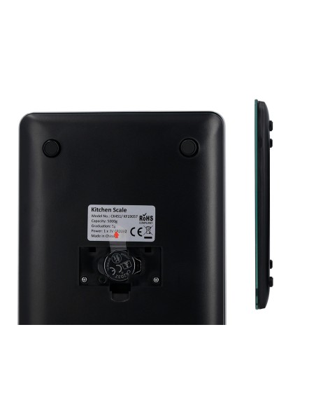 Bascula precision q-connect digital con pantalla lcd precision 1 g capacidad de 5 g a 5 kg 200x135x16 mm