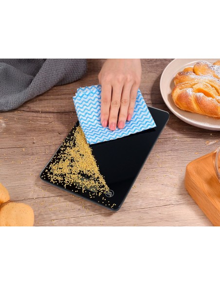 Bascula precision q-connect digital con pantalla lcd precision 1 g capacidad de 5 g a 5 kg 200x135x16 mm