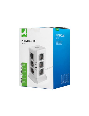 Regleta q-connect enchufe multiple 16 en 1...