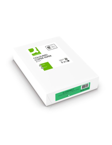 Papel color q-connect din a4 80gr verde intenso...