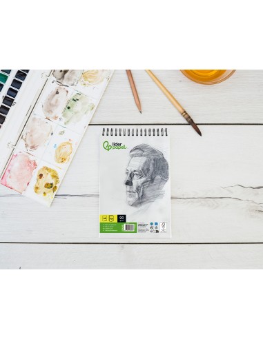 Bloc dibujo liderpapel esbozos espiral din a6...