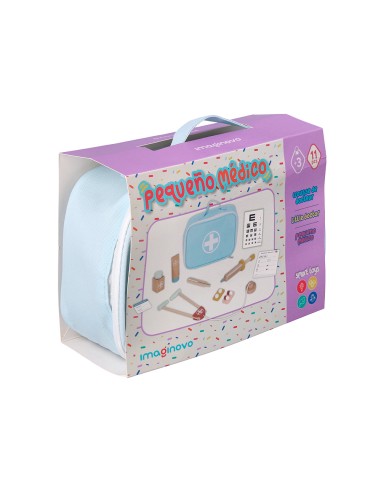 Juego infantil imaginovo madera maletin de...