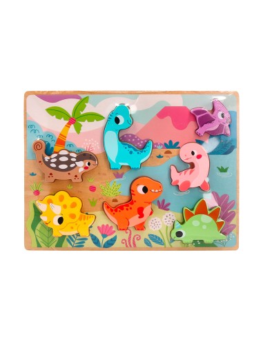 Puzle infantil imaginovo madera 3d dinosaurios...