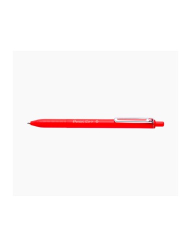 Boligrafo pentel izee punta 1 mm retractil rojo