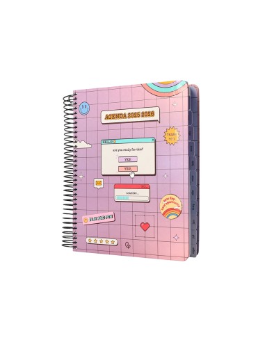 Agenda escolar liderpapel 25-26 espiral pixel...