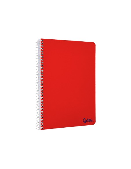 Cuaderno espiral liderpapel a5 smart tapa blanda 80h 75gr rayado montessori 3,5mm colores surtidos