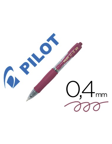 Boligrafo pilot g-2 pixie burdeos tinta gel...