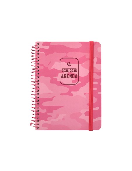 Agenda escolar liderpapel 25-26 teens patterns abstract pattern semana vista a6 bilingue papel fsc 80 gr