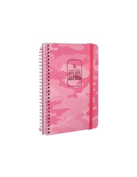 Agenda escolar liderpapel 25-26 teens patterns abstract pattern semana vista a6 bilingue papel fsc 80 gr