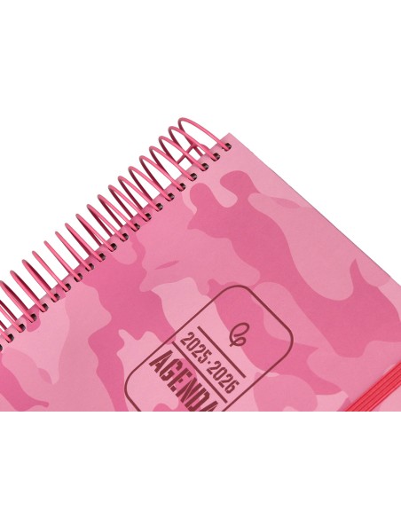 Agenda escolar liderpapel 25-26 teens patterns abstract pattern semana vista a6 bilingue papel fsc 80 gr
