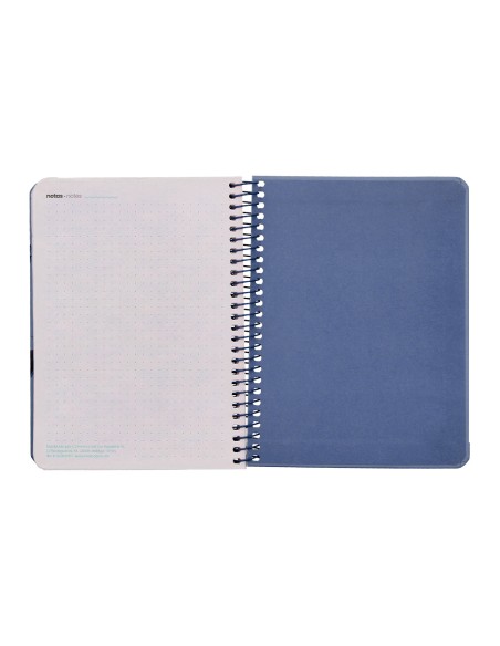 Agenda escolar liderpapel 25-26 espiral patterns militar gris semana vista a6 bilingüe papel fsc 80 gr