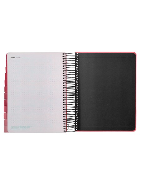 Agenda escolar liderpapel 25-26 espiral patterns zigzag dia pagina a5 bilingüe papel fsc