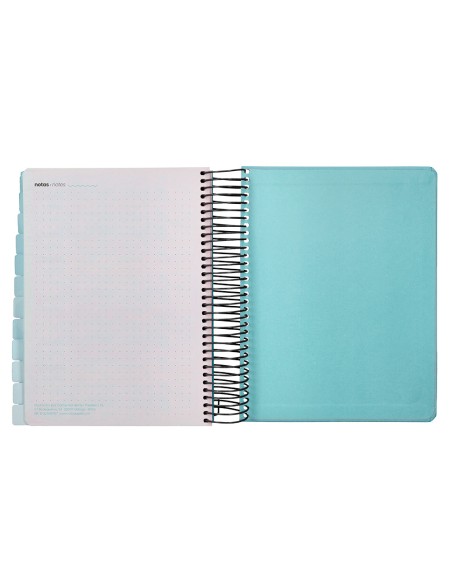 Agenda escolar liderpapel 25-26 espiral patterns triangulos dia pagina a5 bilingüe papel fsc 80 gr