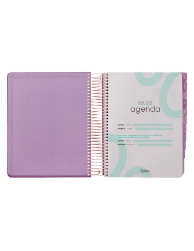 Agenda escolar liderpapel 25-26 espiral kymolos...