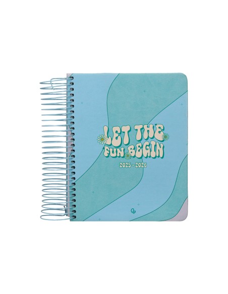 Agenda escolar liderpapel 25-26 espiral zante dia pagina a6 bilingüe papel fsc 80 gr