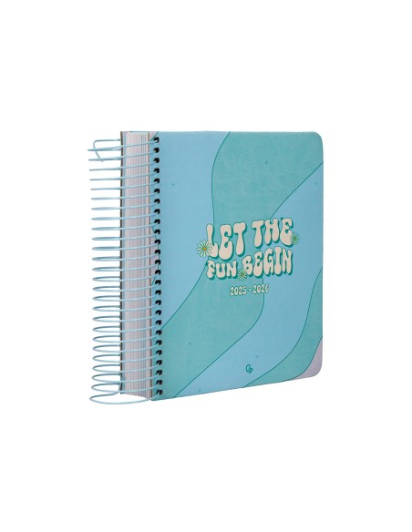 Agenda escolar liderpapel 25-26 espiral zante dia pagina a6 bilingüe papel fsc 80 gr