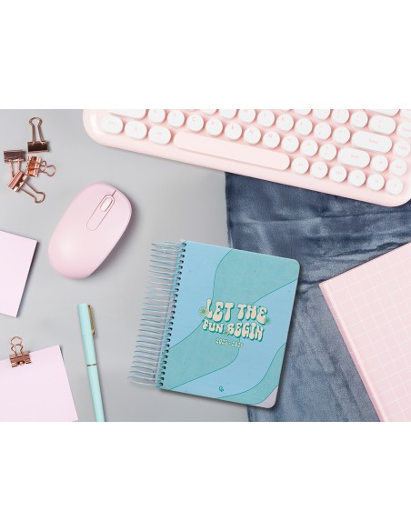 Agenda escolar liderpapel 25-26 espiral zante dia pagina a6 bilingüe papel fsc 80 gr