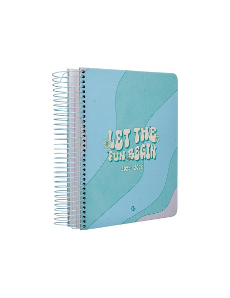 Agenda escolar liderpapel 25-26 espiral zante dia pagina a5 bilingüe papel fsc 80 gr