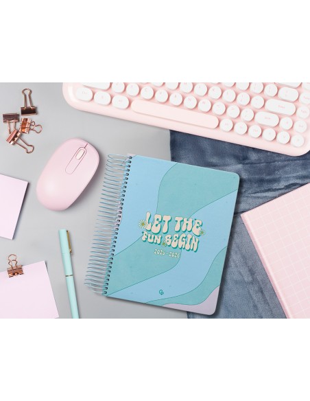 Agenda escolar liderpapel 25-26 espiral zante dia pagina a5 bilingüe papel fsc 80 gr
