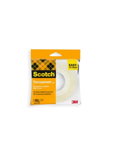 Cinta adhesiva scotch 508 transparente 33 m x...