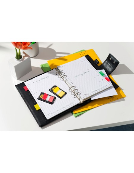 Banderitas separadoras post-it 680 dispensador 50 hojas 4 colores surtidos + 2 dispensadores 684 flecha 2