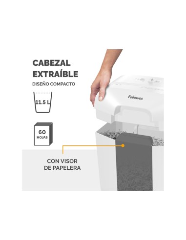 Destructora de documentos fellowes lx25...